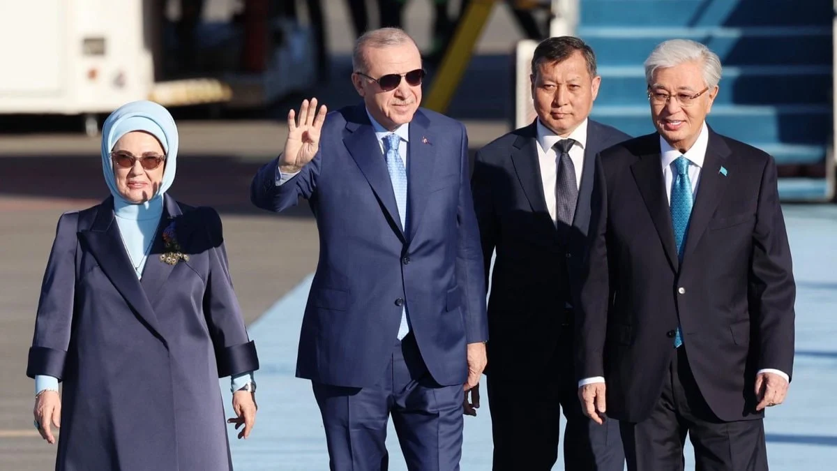 Cumhurbaşkanı Erdoğan, Türk Dünyası Zirvesi için Kazakistan'da