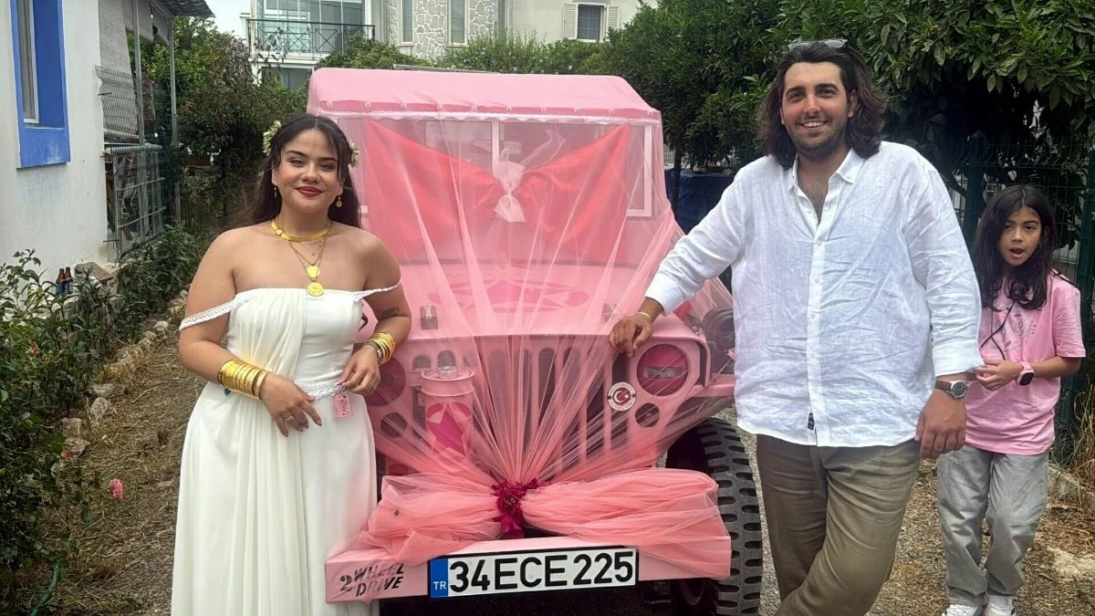 Muğla'da ezber bozan çeyiz teslimi